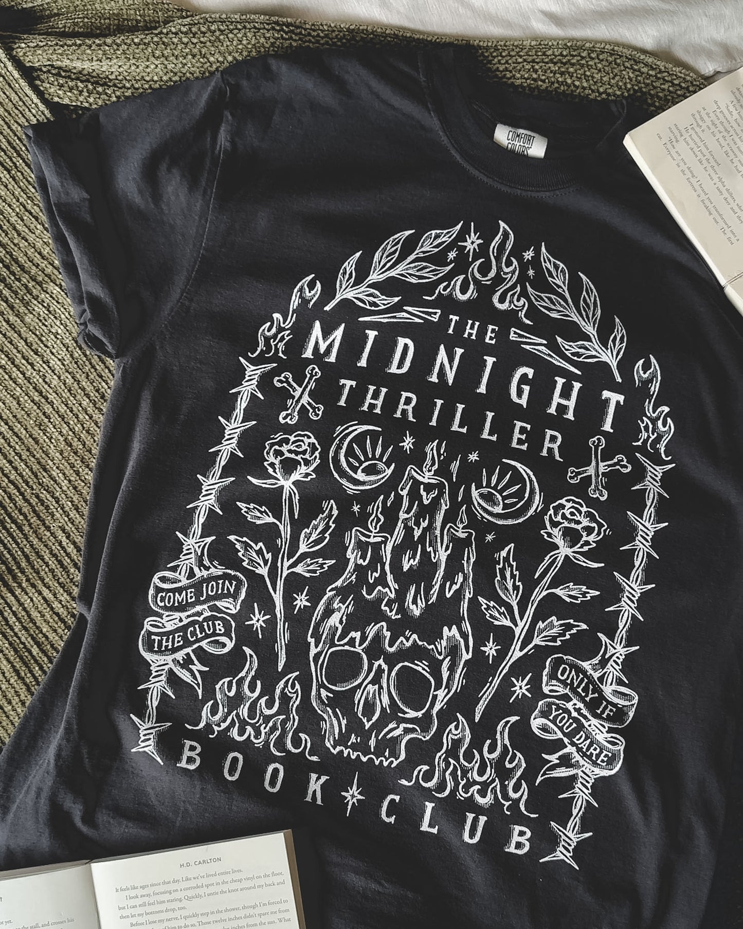 Midnight Thriller Book Club Tee - Black