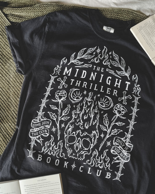 Midnight Thriller Book Club Tee - Black