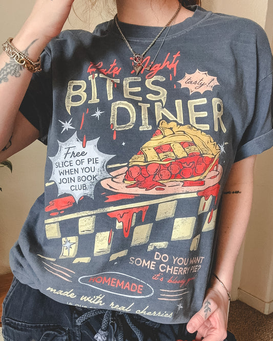 Late Night Bites Tee - Denim