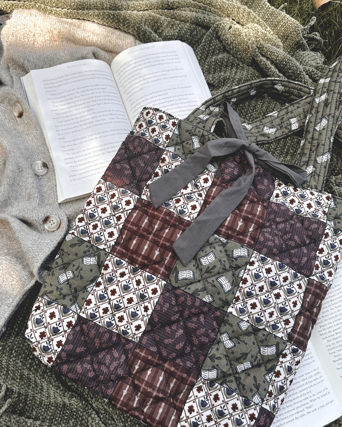 Quilted Book Bag